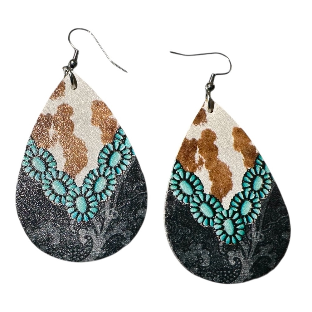 🆕 Western print earrings